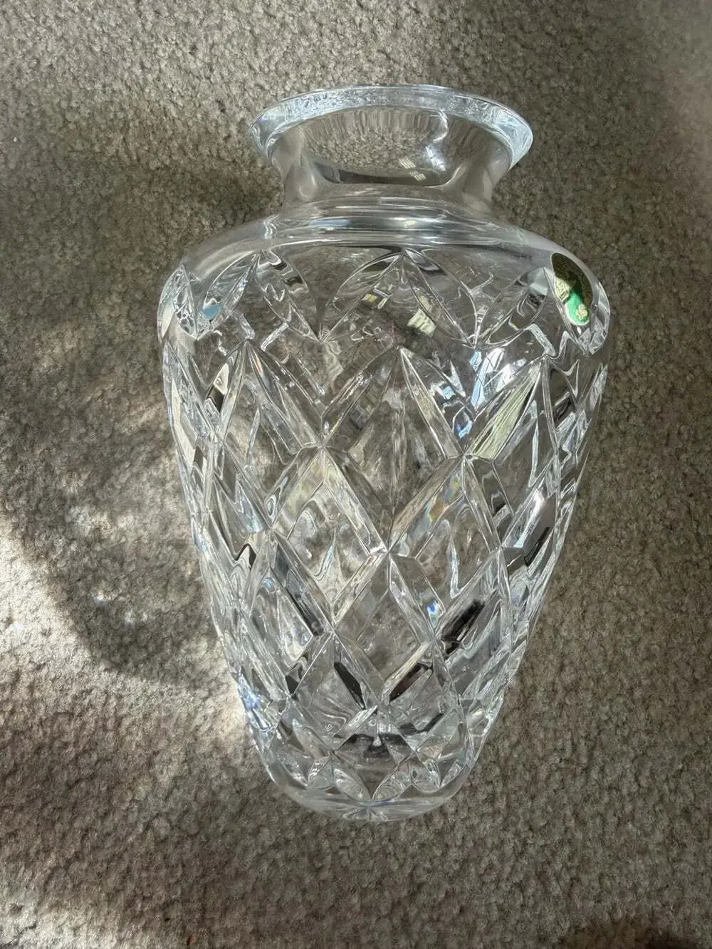 Rare Vintage WATERFORD Diamond / Vertical Cut  8